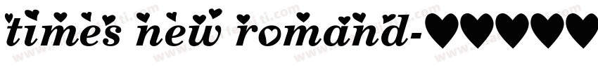 times new romand字体转换